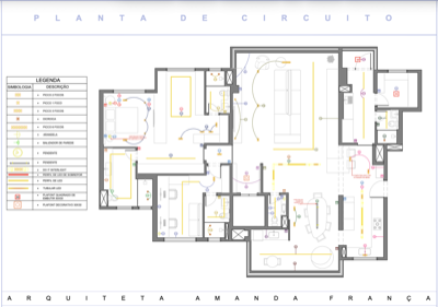 Claridade — planta de circuito elétrico