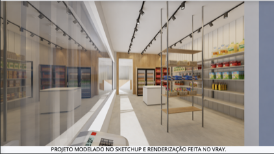 Horizonte — render IA do quarto