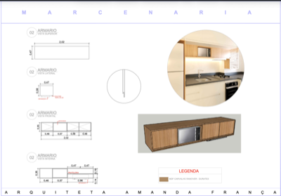 Marcenaria — armário superior MDF Brisa