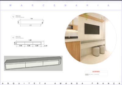 Marcenaria — detalhe de puxadores