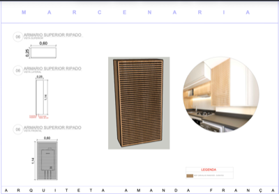 Marcenaria — estante com nichos decorativos