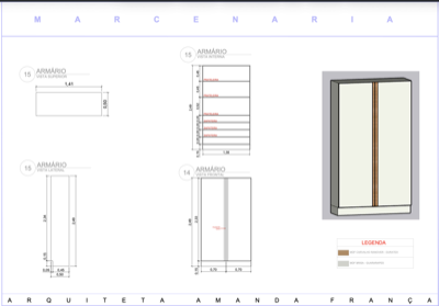 Marcenaria — perspectiva da cozinha completa